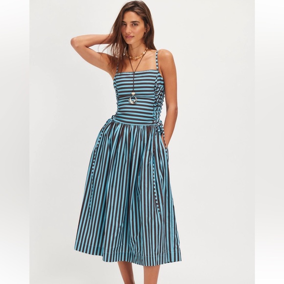 Damson Madder Angelina Midi Dress - Picture 1 of 16